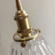 Pendant Light with Clear Diamond Ribbed Glass