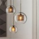 Nordic Pendant Light Round Ball Shape Lamp Dining Room Living Room Bedside Lamp Glass Home Lighting