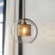 Nordic Pendant Light Round Ball Shape Lamp Dining Room Living Room Bedside Lamp Glass Home Lighting