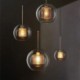 Nordic Pendant Light Round Ball Shape Lamp Dining Room Living Room Bedside Lamp Glass Home Lighting