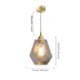 Dining Room Bedroom Hallway Lamp Nordic Retro Pendant Light Brass Glass Home Lighting Tower Shape Lamp