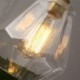 Dining Room Bedroom Hallway Lamp Nordic Retro Pendant Light Brass Glass Home Lighting Tower Shape Lamp