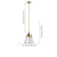 Glass Shade Nordic Retro Pendant Light Home Lighting Brass Holder Lamp Dining Room Bedroom Hallway Light