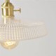 Dining Room Hallway Bar Light Nordic Large Clear Ribbed Glass Pendant Light With Twist Switch