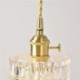 Ribbed Glass Pendant Light Jelly Jar Light Fixture