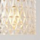 Ribbed Glass Pendant Light Jelly Jar Light Fixture