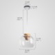 New Design Hand Blown Glass Pendant Light Wood Fixture Hanging Light (in Stock)