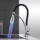 LED Kitchen Sink Faucet Mixer Tap in Black