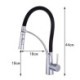 LED Kitchen Sink Faucet Mixer Tap in Black