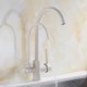 Oat Color Kitchen Faucet Modern Kitchen Tap with Double Spouts and Purification Function