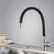 Omni-directional Rubber Kitchen Tap in Elegant Black