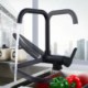 Single Handle Modern Black Kitchen Faucet Rotatable