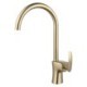 Optional Brushed Gold/Chrome/Black Color Rotatable Kitchen Sink Faucet Simple Style Sink Tap