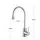 Brass Kitchen Faucet Elegant Waterdrop Sink Tap