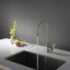 Brass Kitchen Faucet Elegant Waterdrop Sink Tap