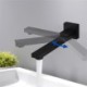 Water Spout Black Wall Mount Swivel Tub Faucet