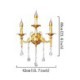 Luxurious Wall Sconce Crystal Drop Decoration Lamp Bedside Hallway Lighting European Wall Lamp