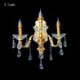 Luxurious Wall Sconce Crystal Drop Decoration Lamp Bedside Hallway Lighting European Wall Lamp