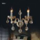 Amber Cognac Crystal Wall Sconce Simple Lamp Bedroom Hallway Lighting European Wall Lamp