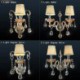 Amber Cognac Crystal Wall Sconce Simple Lamp Bedroom Hallway Lighting European Wall Lamp