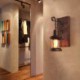 Industrial LOFT Wall Sconce Solid Wood Glass Lamp Hallway Bar Coffee Light American Vintage Wall Light