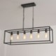 6-Light Farmhouse Pendant Lighting Fixture Kitchen Island Dining Room Hanging