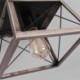 Dining Room Living Room Vintage Trapezoidal Pendant Light Metal Black Hanging Light