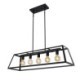 Trapezoidal Hanging Ceiling Light with Industrial Metal Pendant