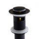 Elegant Black Sink Drain with Solid Brass Pop Up