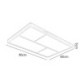 Minimalist Wood Style Flush Mount Ceiling Light Fixture Modern LED Ceiling Light