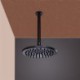 ORB Rain Shower Faucet in Antique Black with Ceiling Mount Shower Head